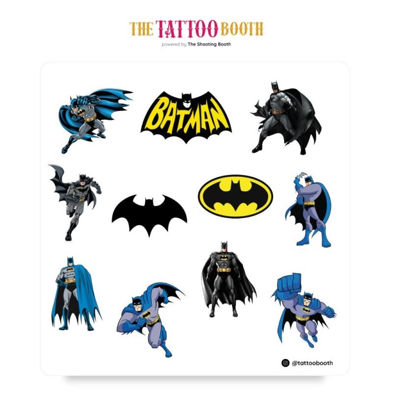 Plancha De Tatuajes Batman X11 Tattoos