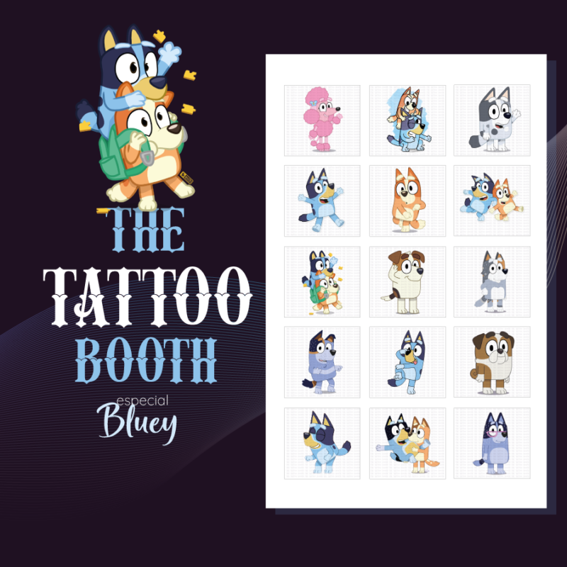 Tattoos Temporales Bluey II X15 Tattoos