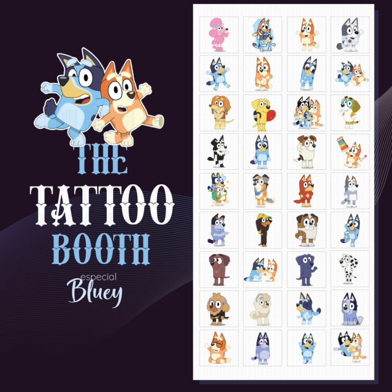 Tattoos Temporales Bluey X30 Tattoos