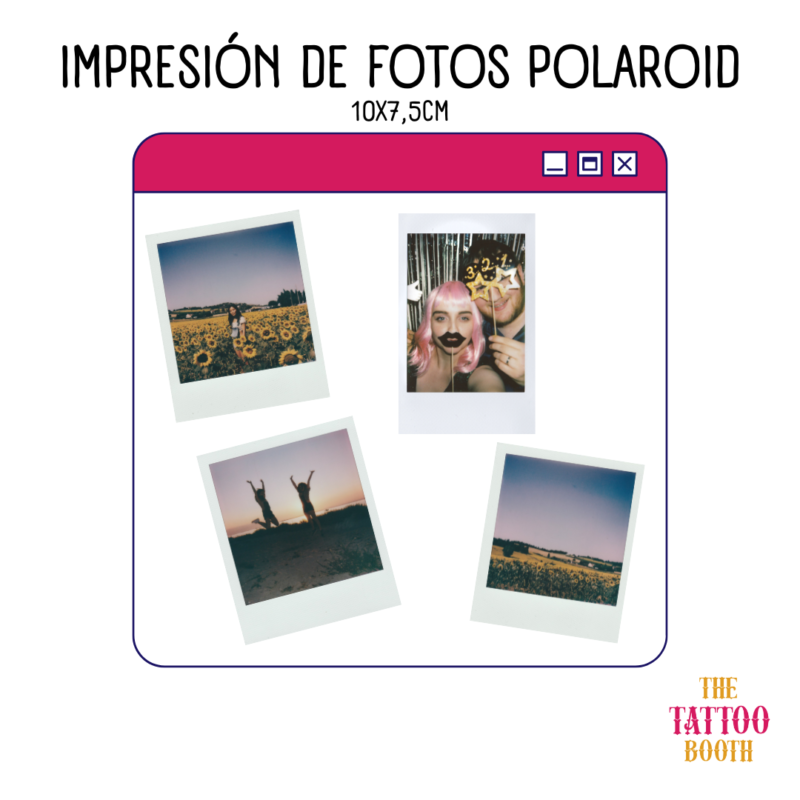 Impresión de fotos polaroid x10