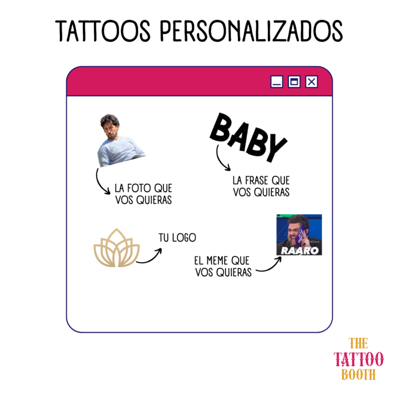 Media Plancha 100% Personalizada de Tattoos