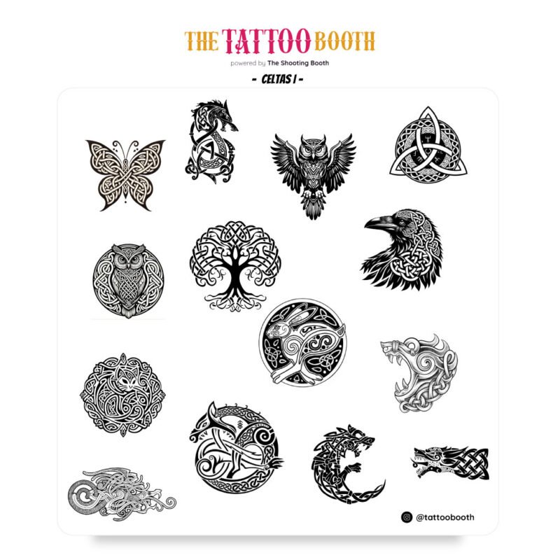 Tattoos Temporales Celtas I x 14 tattoos