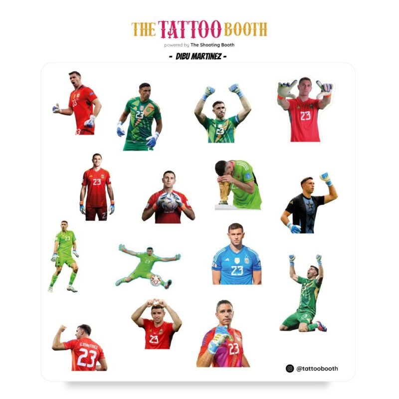 Tatuajes Temporales Dibu Martinez x15 Tattoos
