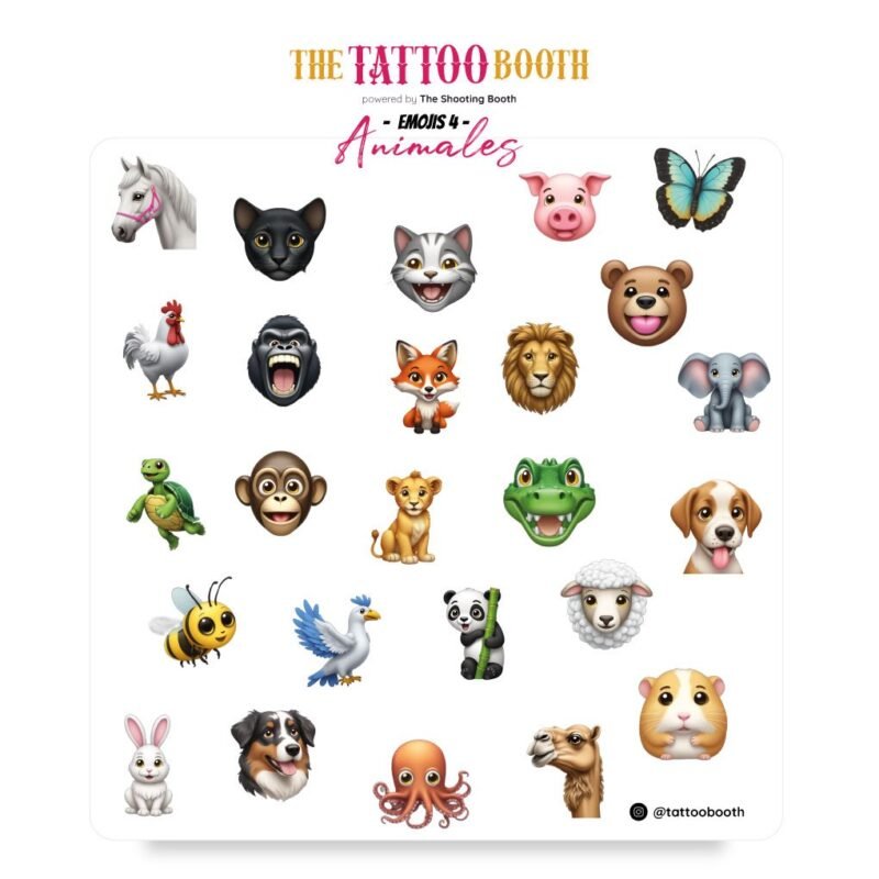 Tatuajes Temporales Emojis IV x25 Tattoos