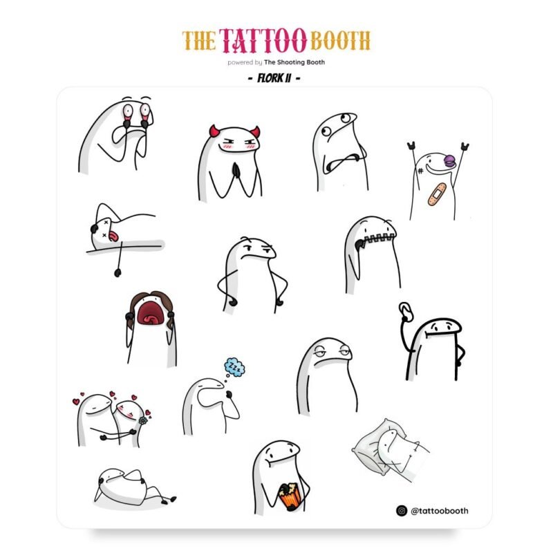 Tatuajes Temporales Flork II  x15 Tattoos