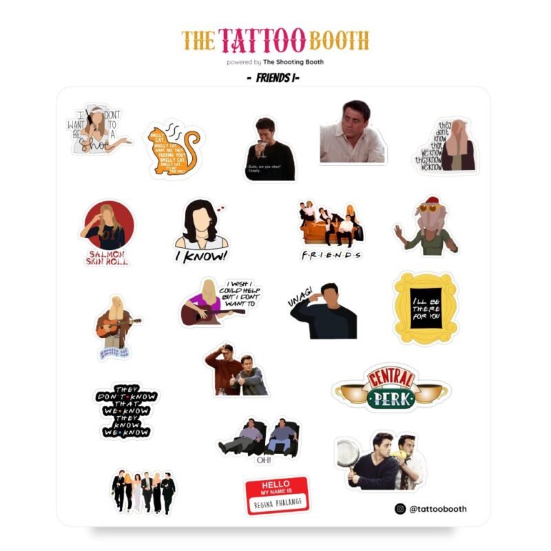 Tatuajes Temporales friends l x20 Tattoos