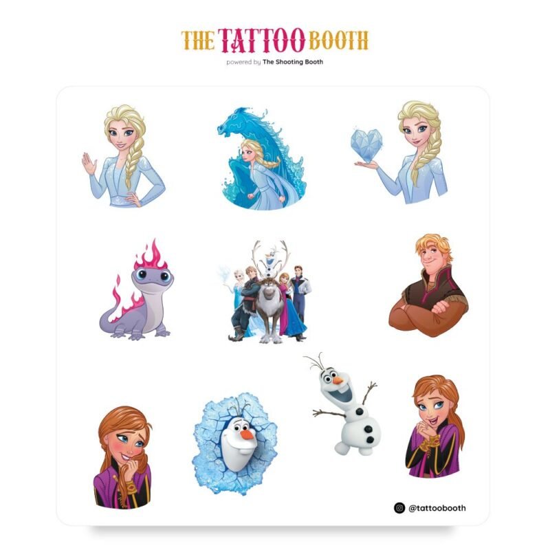 Tatuajes Temporales Frozen  x10 Tattoos
