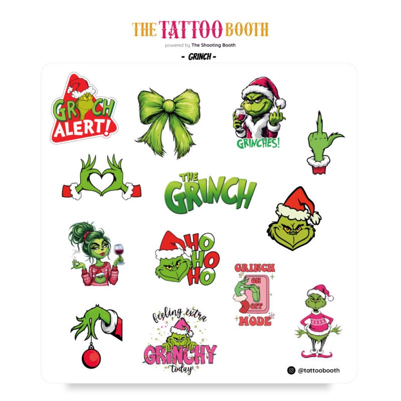 Tatuajes Temporales Grinch x13 Tattoos