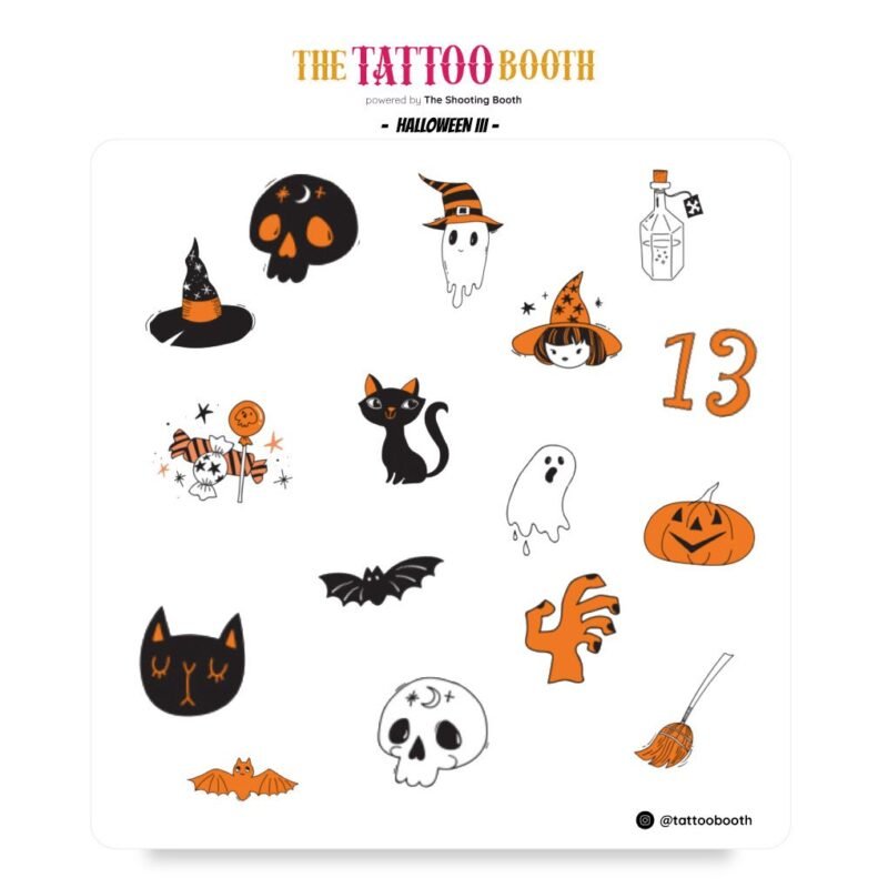 Tatuajes Temporales Halloween III x16 Tattoos