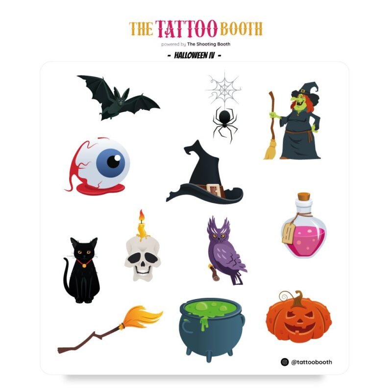 Tatuajes Temporales Halloween IV x14 Tattoos