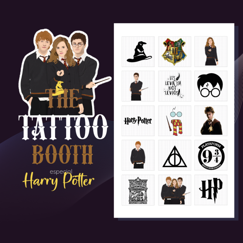 Tattoos Temporales Harry Potter X15 Tattoos