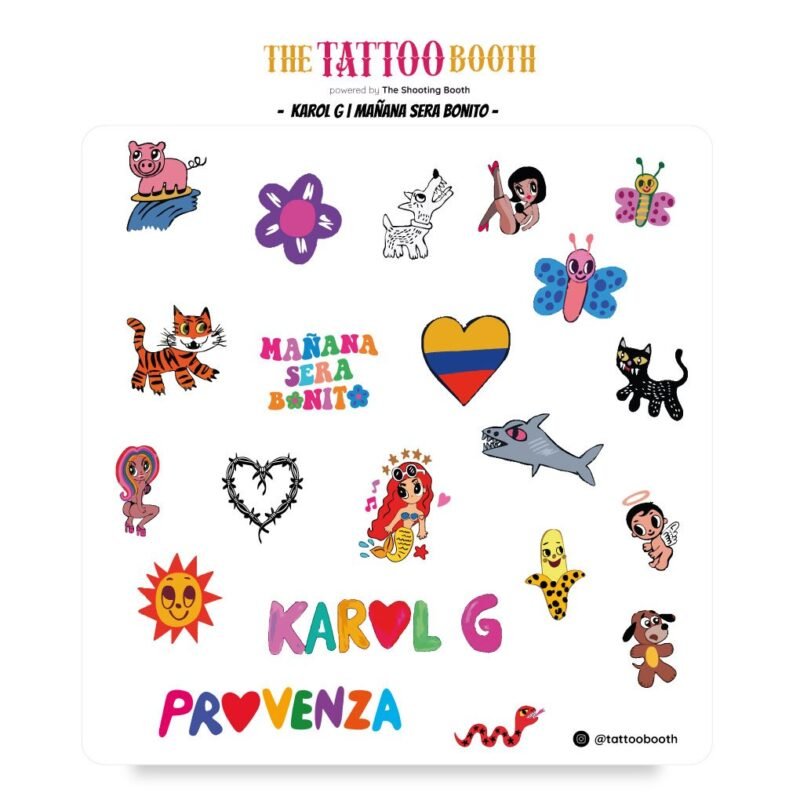 Tatuajes Temporales Karol G x21 Tattoos