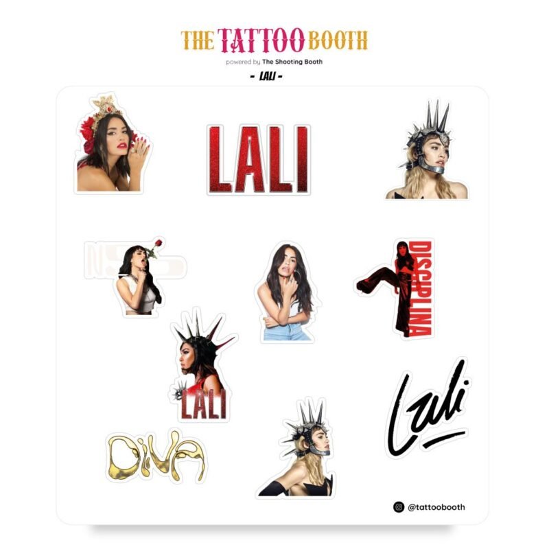 Tatuajes Temporales Lali  x10 Tattoos