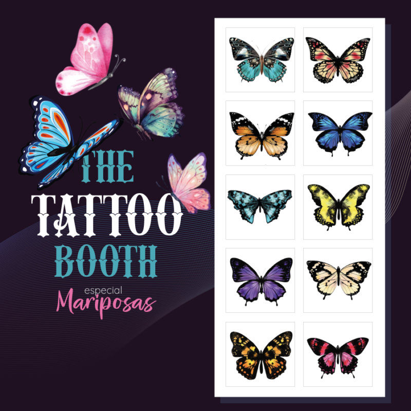 Tatuajes Temporales Mariposas I  x10 Tattoos