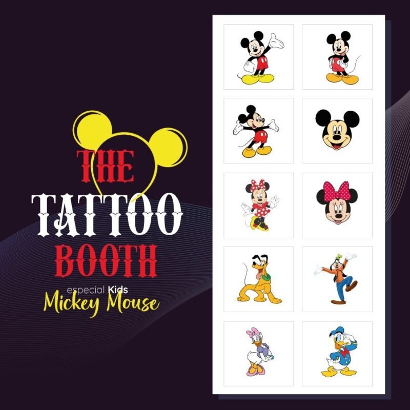 Tattoos Temporales Mickey Mouse X10 Tattoos