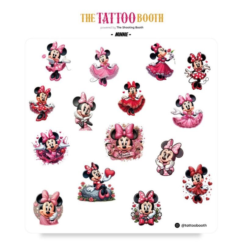 Tatuajes Temporales Minnie  x15 Tattoos