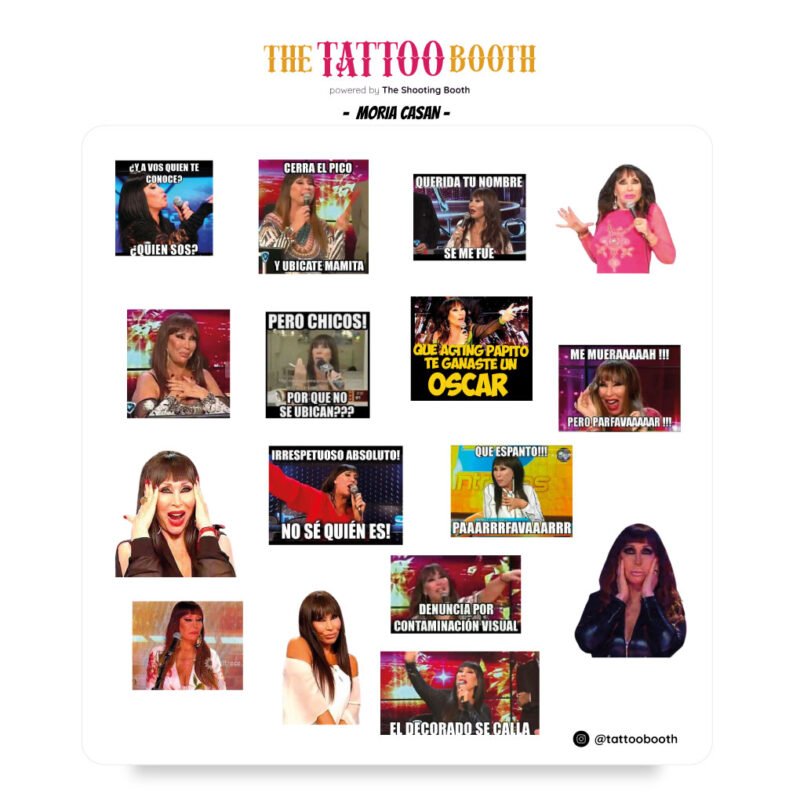 Tattoos Temporales Moria Casan I x 16 tattoos