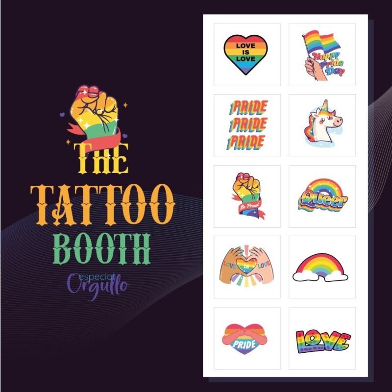 Tatuajes Temporales Pride I  x10 Tattoos