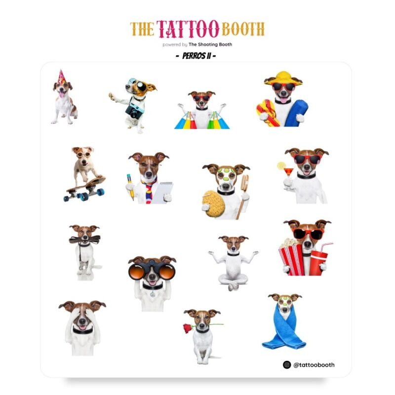 Tatuajes Temporales Perros II x15 Tattoos