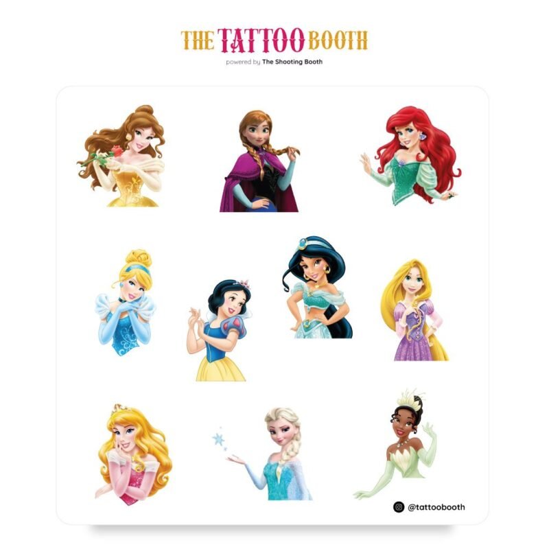 Tatuajes Temporales Princesas I x10 Tattoos