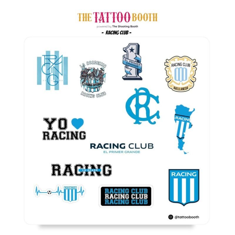 Tatuajes Temporales Racing x12 Tattoos