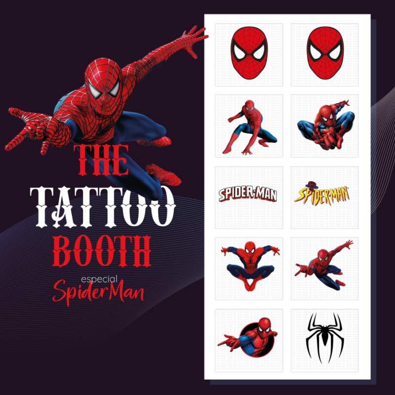 Tattoos Temporales Spiderman x 10 tattoos