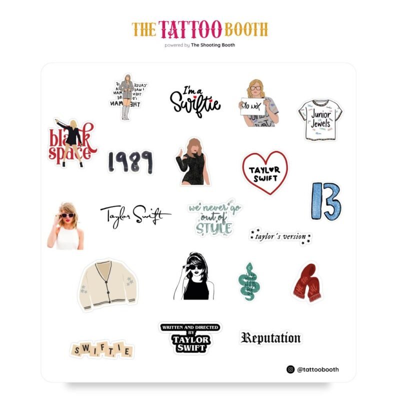 Tatuajes Temporales Taylor Swift x20 Tattoos