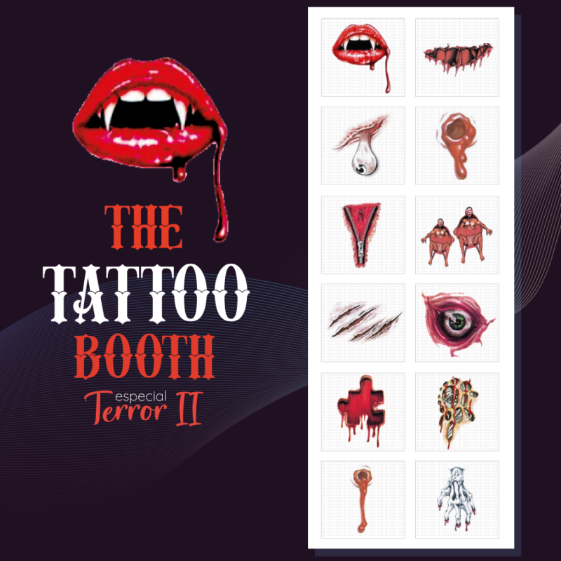 Tatuajes Temporales Heridas  x12 Tattoos