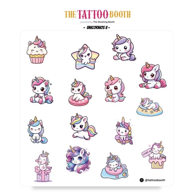 Tattoos Temporales Unicornios II X15 Tattoos