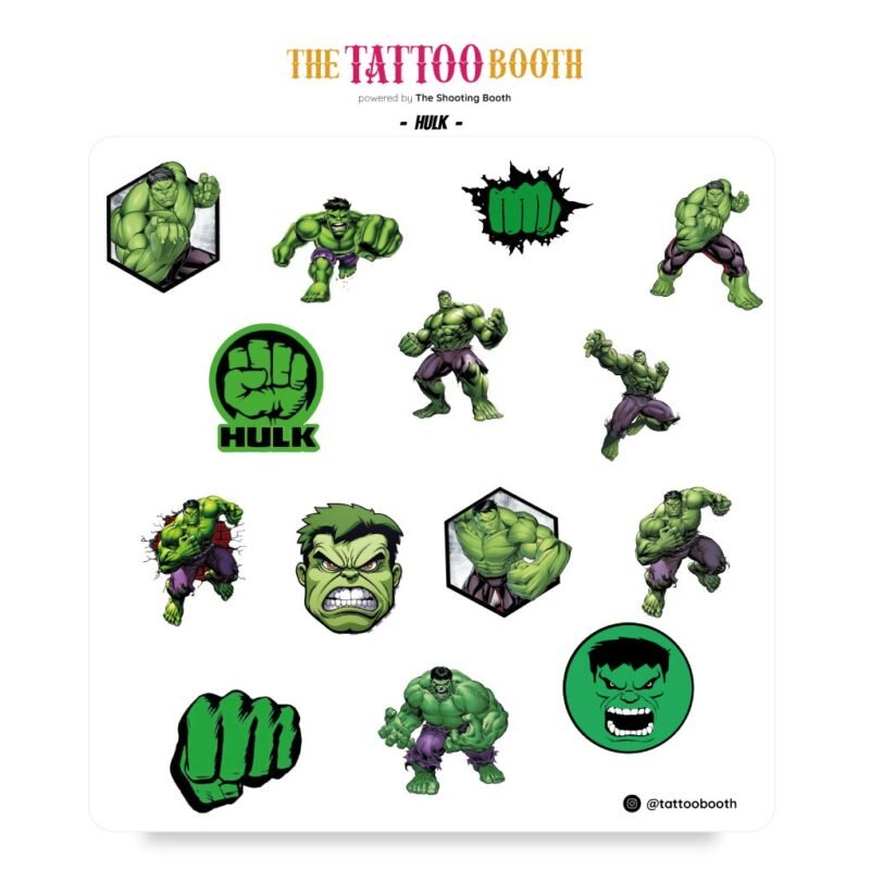 Tattoos Temporales Hulk X14 Tattoos