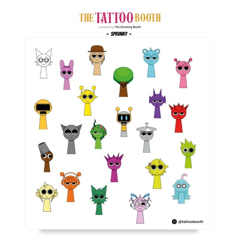 Plancha De Tatuajes Sprunky X23 Tattoos