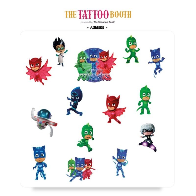 Plancha De Tatuajes Pjmask X14 Tattoos