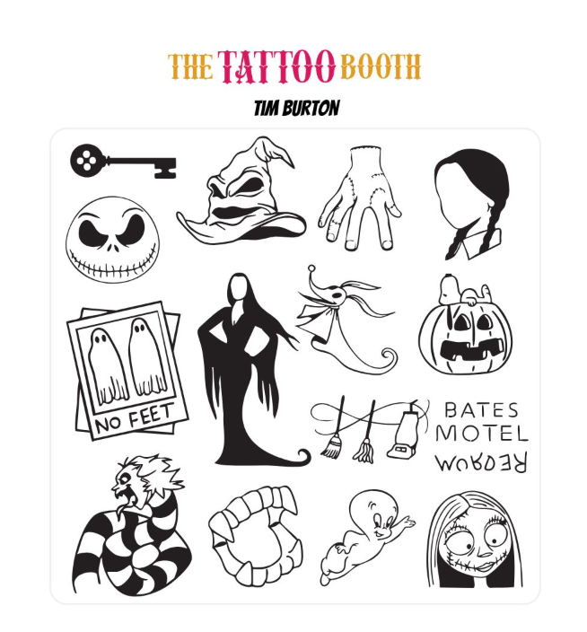 Tatuajes Temporales Tim Burton x 15 Tattoos