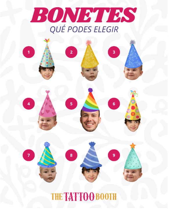Tatuajes Temporales Personalizados Bonetes