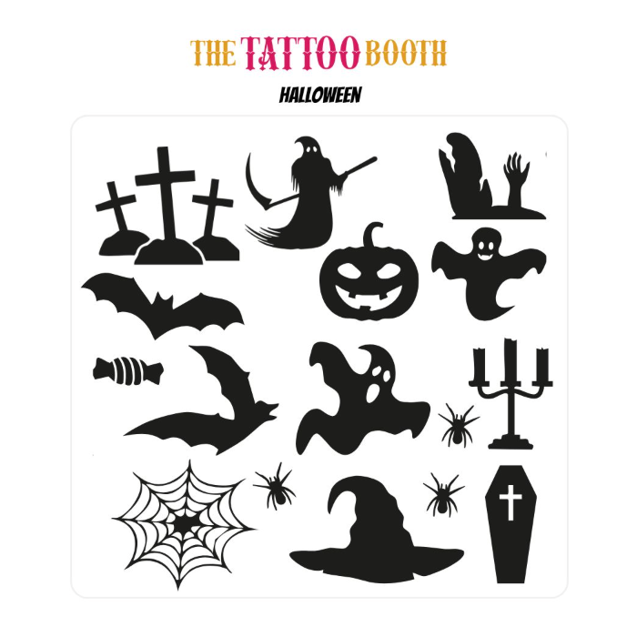 Tatuajes Temporales Halloween IV x 16 Tattoos